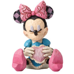 Minnie Mouse With Heart Mini Figurine 7 cm