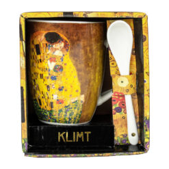 Κούπα Με Κουταλάκι "Le Baiser" Klimt 300 ml 13x12 cm