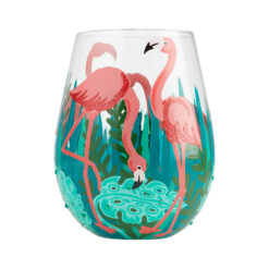 Fancy Flamingo Glass 12.5cm