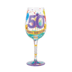 Happy 50th Wine Glass 22,5 cm