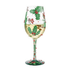 Holly Jolly Wine Glass 22,5 cm