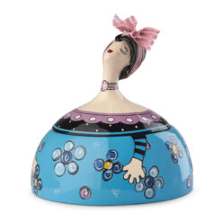 Set 2 Pcs Jewelry Box Azzurro Set Le Pupazze 18x18 cm