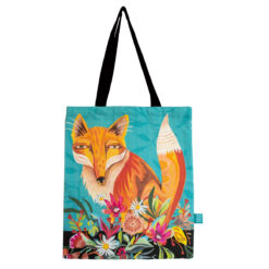 Τσάντα Πολύχρωμη Πάνινη Fox Recto Verso 44 cm