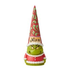 Two-Sided Naughty & Nice Grinch Gnome 19 cm