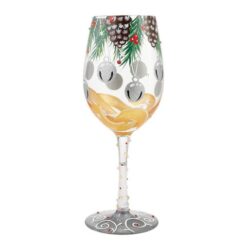 Jingle Bell Hop Wine Glass N