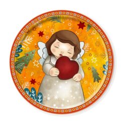 Round Serving Plate Christmas Angel 31 cm