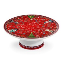 Cake Stand Red 26x11 cm