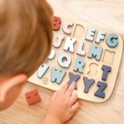 Alternative view of Ξύλινο Παζλ Λατινικού Αλφάβητου 32x23,5x2 cm