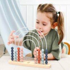 Alternative view of Ξύλινος Πολύχρωμος άβακας 32x24x5 cm