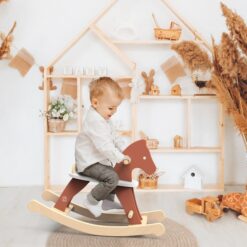 Alternative view of Ξύλινο Κουνιστό αλογάκι 82x35,5x55 cm