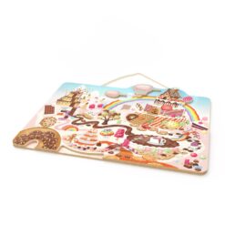 Alternative view of Ξύλινο Μαγνητικό παζλ Ζαχαρωτά 48 τεμ 5+ 42x33x1 cm
