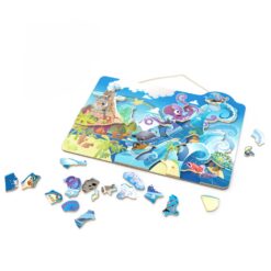 Alternative view of Ξύλινο Μαγνητικό παζλ Πειρατές 100 τεμ 6+ 42x33x1 cm