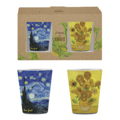 Σετ 2 Σφηνάκια "Nuit Etoilee" Και "Tournesols" Van Gogh 6,5 cm