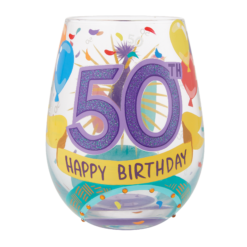 50th Birthday Glass 12,5 cm
