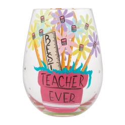 Best Teacher Ever Glass 12,5 cm