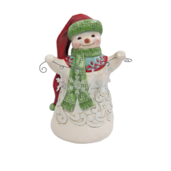 Snow Wonder (Snowman with Snowflakes Figurine) 16,5 cm