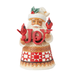 Santa with Joy Sign Pint Figurine 13,5 cm