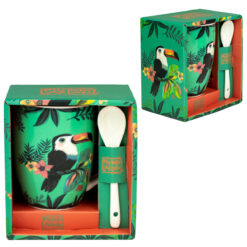 Κούπα Με Κουταλάκι Toukan 300 ml 13x12 cm