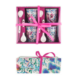 Σετ 4 Κούπες Espresso Με Κουταλάκια Colibri 90 ml 8 cm