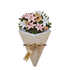 Thinking of You 3D Flower Figurine Card 8,5 cm