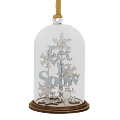 Let it Snow Hanging Ornament 8,5 cm