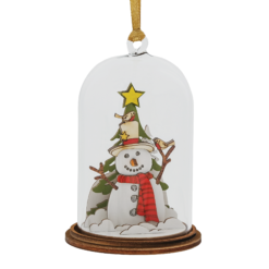 Snowman Hanging Ornament 8,5 cm