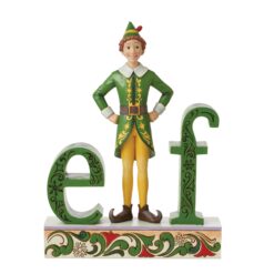 The Name is Buddy the Elf (Buddy Standing in Elf Word Figurine) 22 cm