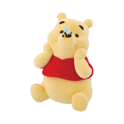 Flocked Winnie the Pooh Figurine 9,5 cm