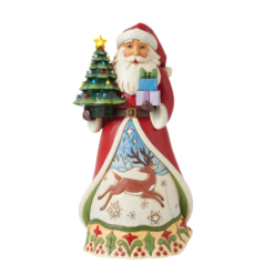 All is Bright (Santa with Vintage LED Tree Figurine) 26 cm