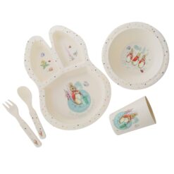 Flopsy™ Dinner Set (Plate:25,5 cm, Bowl:16,5 cm, Cup:6,5 cm, Fork and Spoon:14 cm)