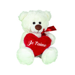 Αρκουδάκι Μπεζ Με Καρδιά "Je T' Aime" 23 cm