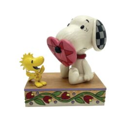 Love & Laughter (Snoopy with Heart on Nose Figurine) 12,5 cm
