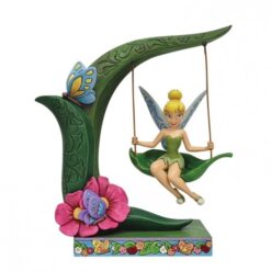Suspended in Springtime Magic (Tinkerbell on Swing Figurine) 22 cm