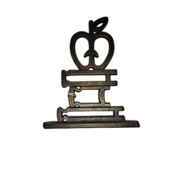 Apple on books 14 cm