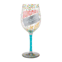 Birthdays are the Confetti of Life Wine Glass 22,5 cm