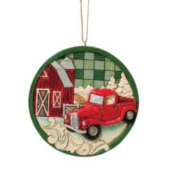 Red Truck Hanging Ornament 9,5 cm