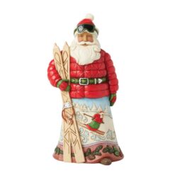 Gone Skiing (Lodge Santa with Skis) 22,5 cm