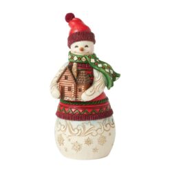 Lodge Snowman Log Cabin 18,5 cm