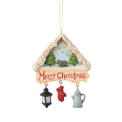 Lodge Scene & Charms Hanging Ornament 11 cm