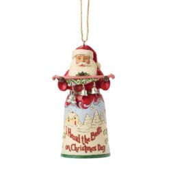 Santa "I Heard the Bells" Hanging Ornament 12 cm