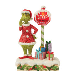 Grinch by Stop Sign Figurine 23,5 cm
