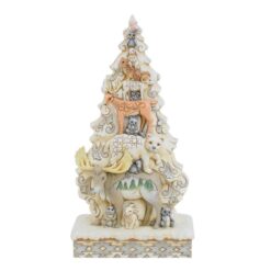 Tis the Season For Friends (White Woodland Stacked Animals) 23,5 cm