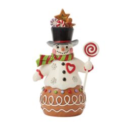 Gingerbread Snowman with Sweetie Hat 18 cm