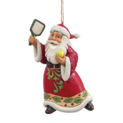 Pickleball Santa Hanging Ornament 11,5 cm
