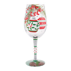 Warm Holiday Wishes Wine Glass 22,5 cm