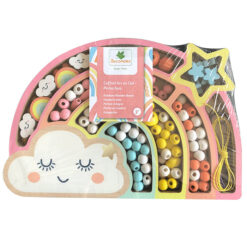 Ξύλινες Χάντρες Ουράνιο Τόξο