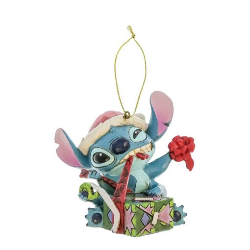 Stitch Unwrapping Gift Hanging Ornament 7,5 cm