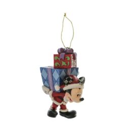 Mickey with Gifts on Back Hanging Ornament 10 cm