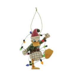 Donald in Xmas Lights Hanging Ornament 9 cm