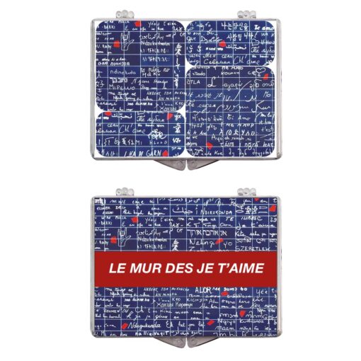Σετ 4 Μαγνήτες "Mur Je T'Aime" 8,5x6 cm